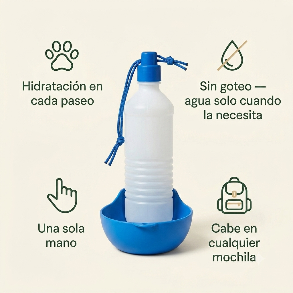 Botella de Agua Portátil Patiku — 500ml